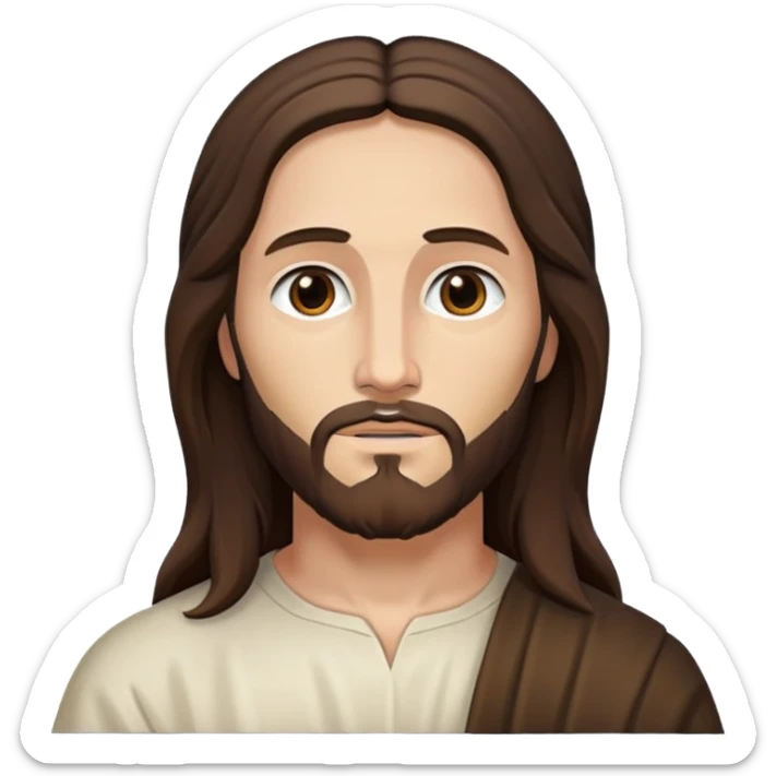 an expensive framed picture of the savior of the world (jesus christ) sticker