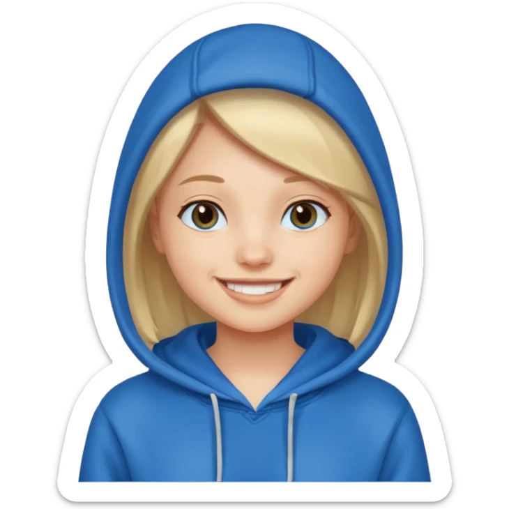 Hoddie girly sticker