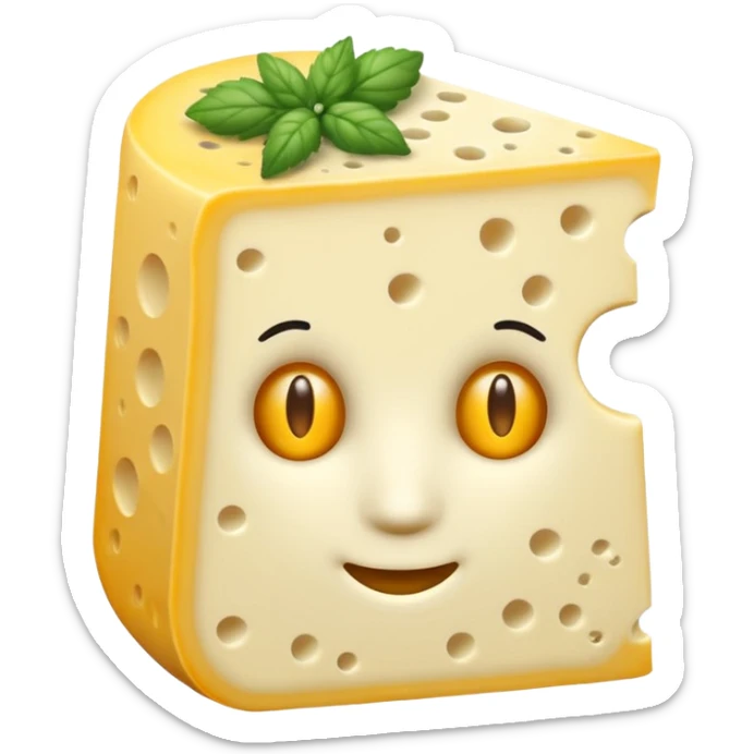 Con tratto di disegno rappresentare un topo che rosicchia un pezzo di formaggio sticker