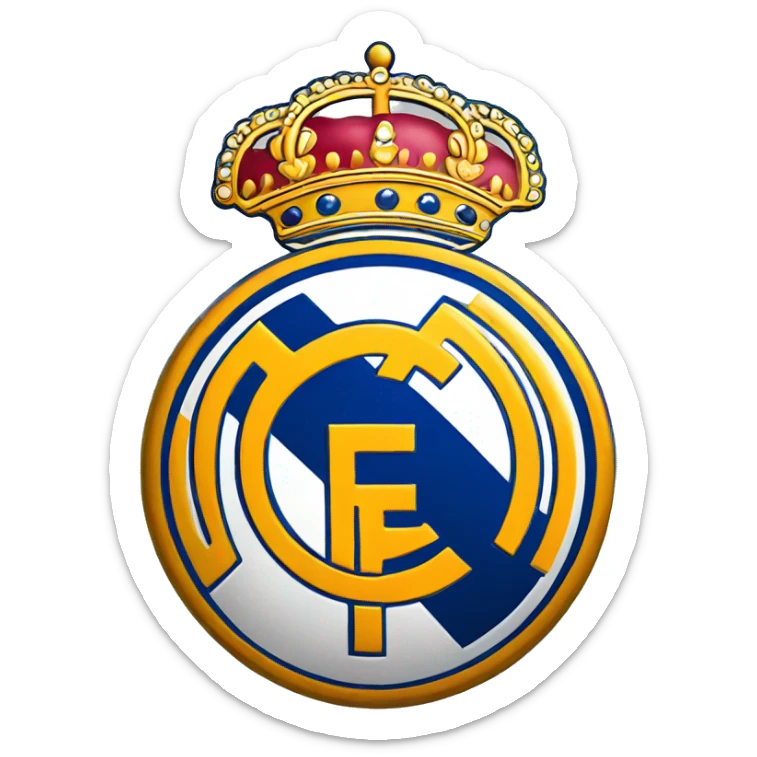Real Madrid logo sticker