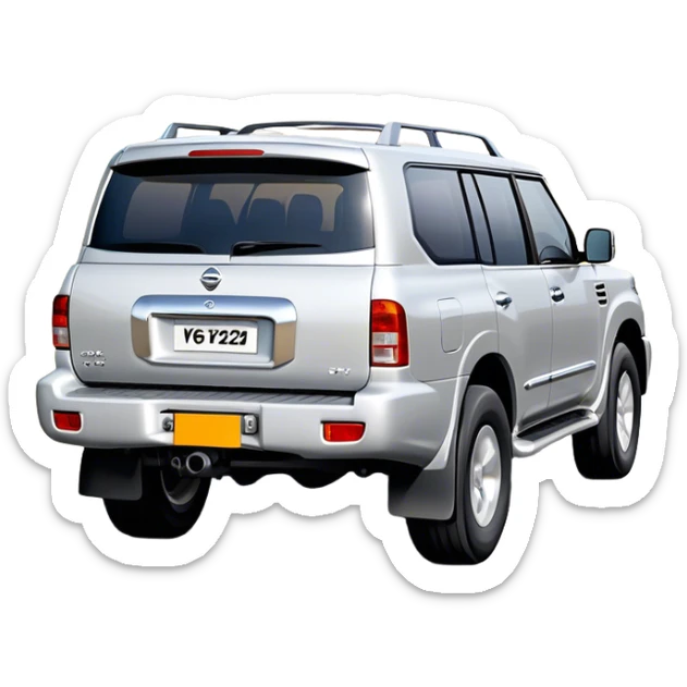Nissan Patrol y62 - Nissan (Model Year: 2022) (Iconic colour: Silver) sticker