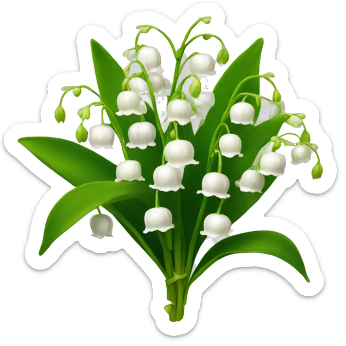 Lily of the valley sticker