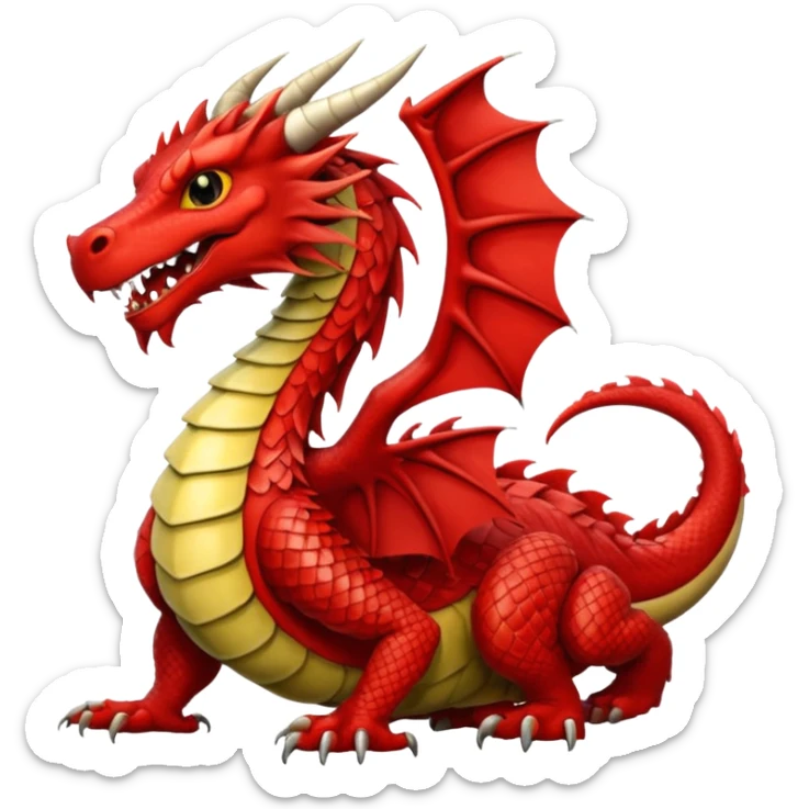 Welsh dragon sticker