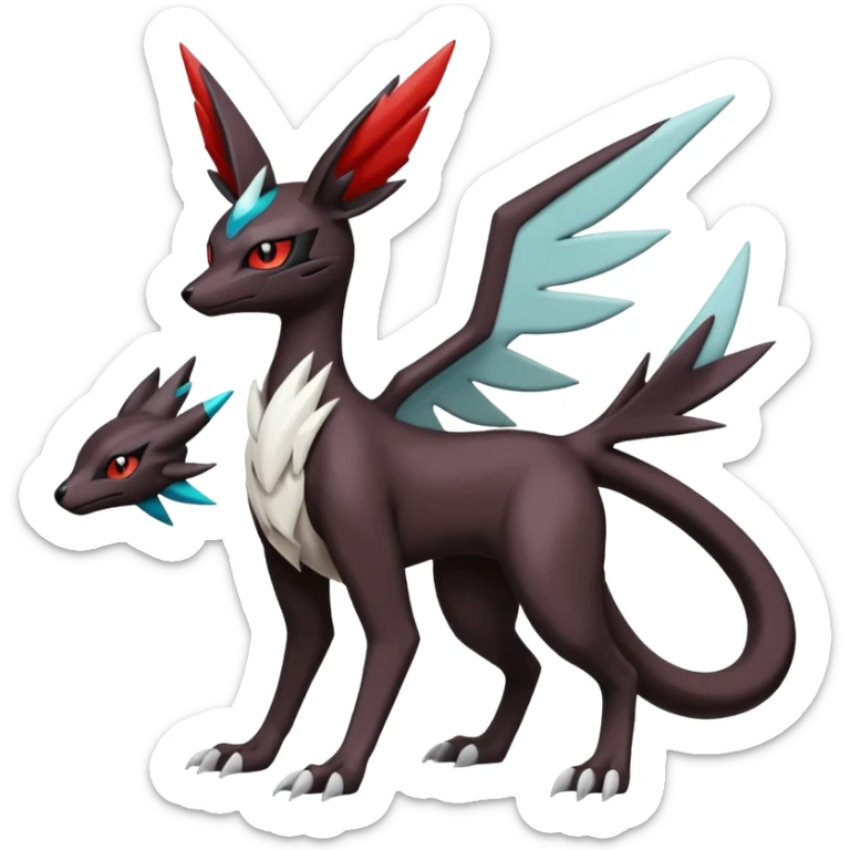 Latias-Umbreon-Noivern-Silvally-Pokémon-Fakémon-fusion (full body) sticker