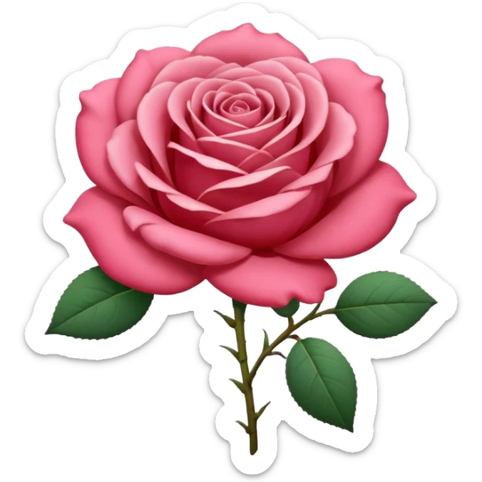 rose shape flower, no stem, no leaves, no green, now make THE FLOWER WHITE, what dont you understand about no leaves? sticker