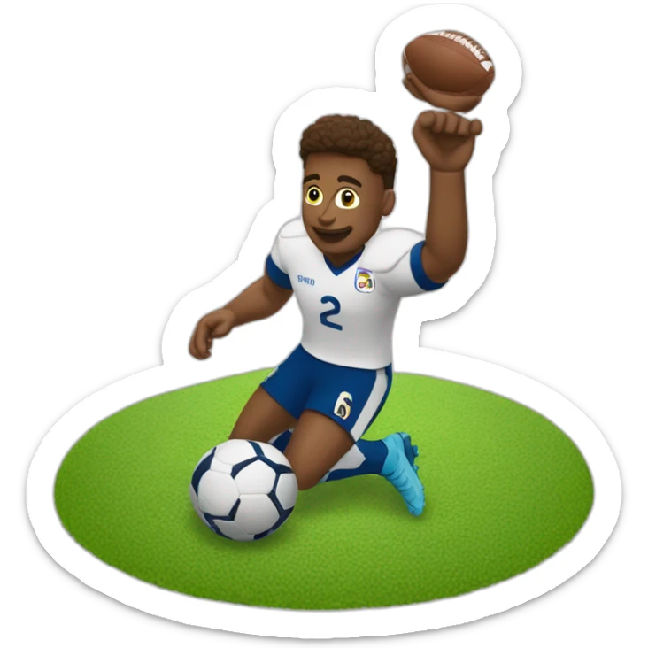 bellingham le footballeur qui fait ça célébration de la croix sticker