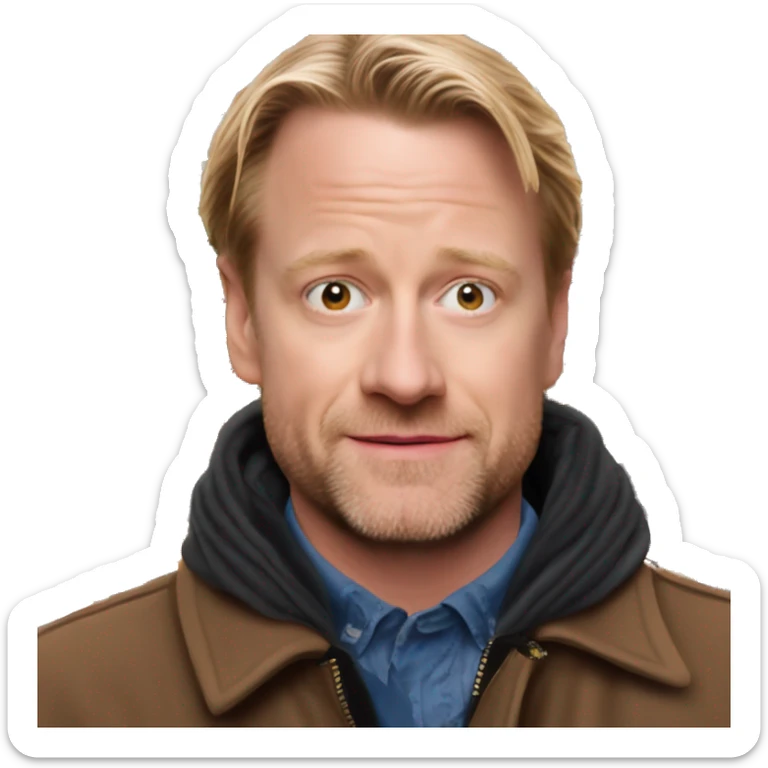 kevin mccalister in home alone in front of the rockfeller christmas tree in nyc sticker