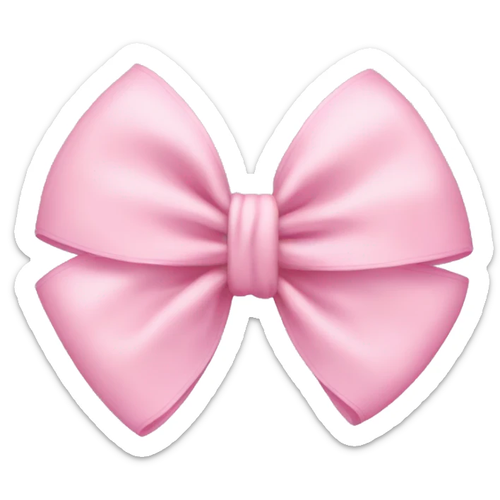 Baby pink bow  sticker