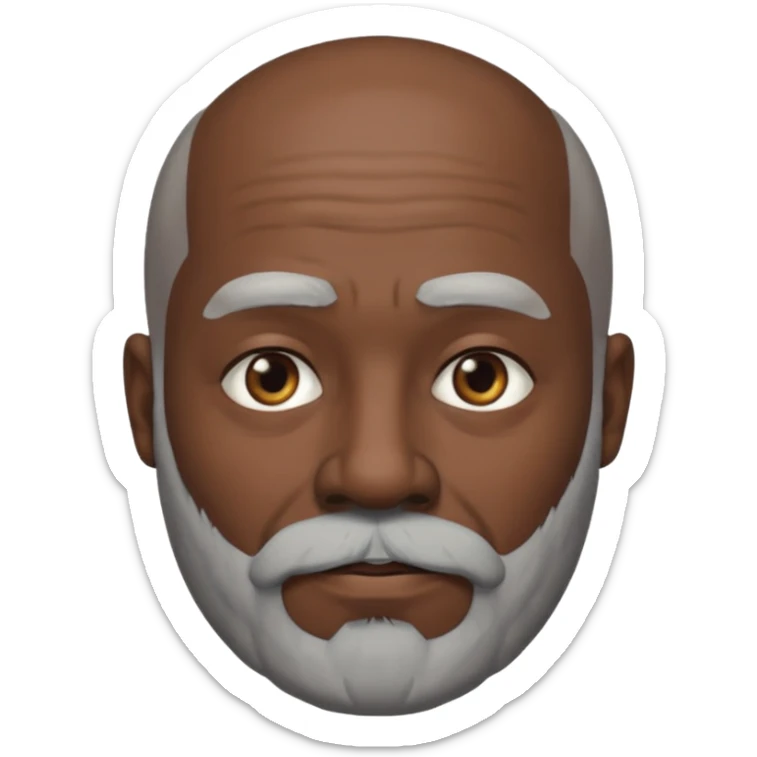 my dad buts he is black and not old with a grey beard and no hair i said gray hair sticker