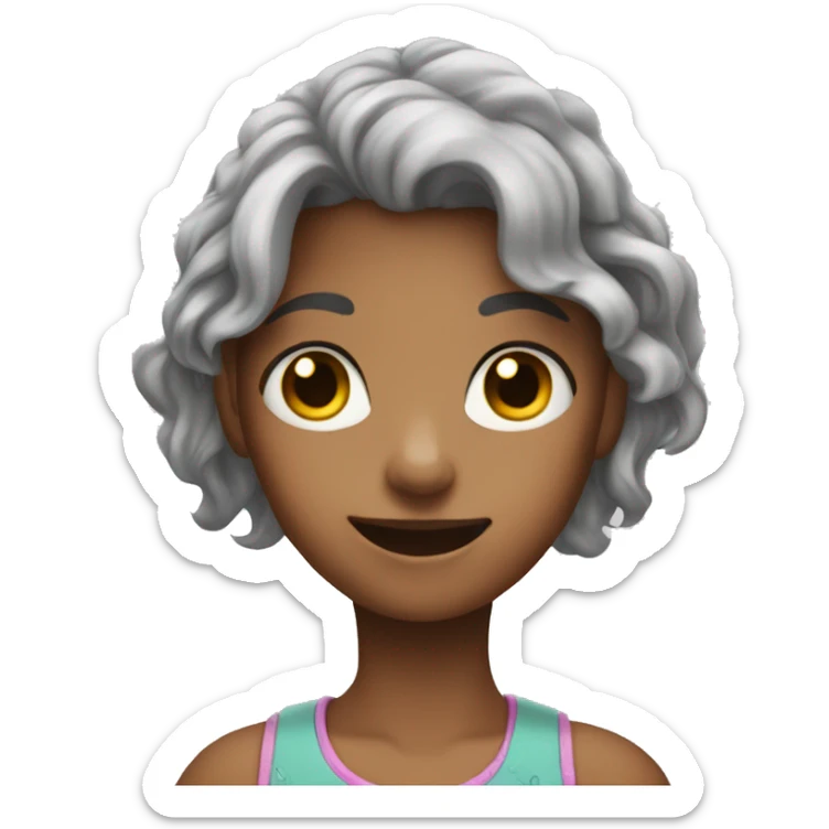 wav hand girl kid sticker