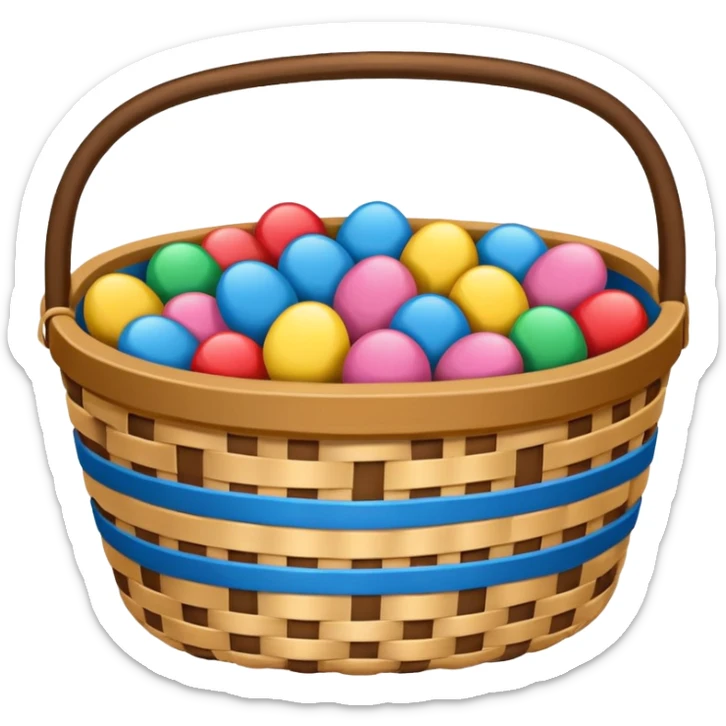 mi occorre l'emoji del tipico panaro della tombola napoletana sticker