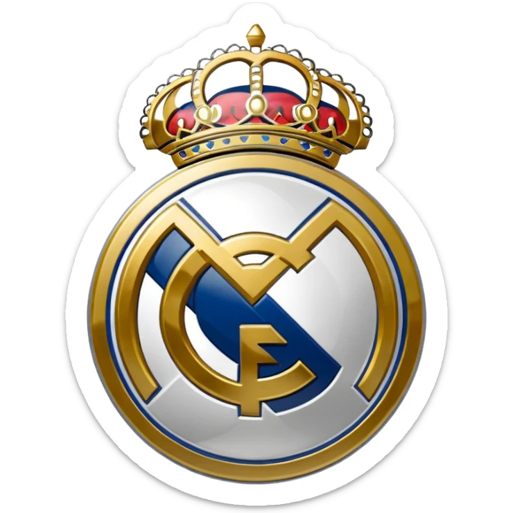 I want an emoji of real madrid logo of football and it should look realistic sticker