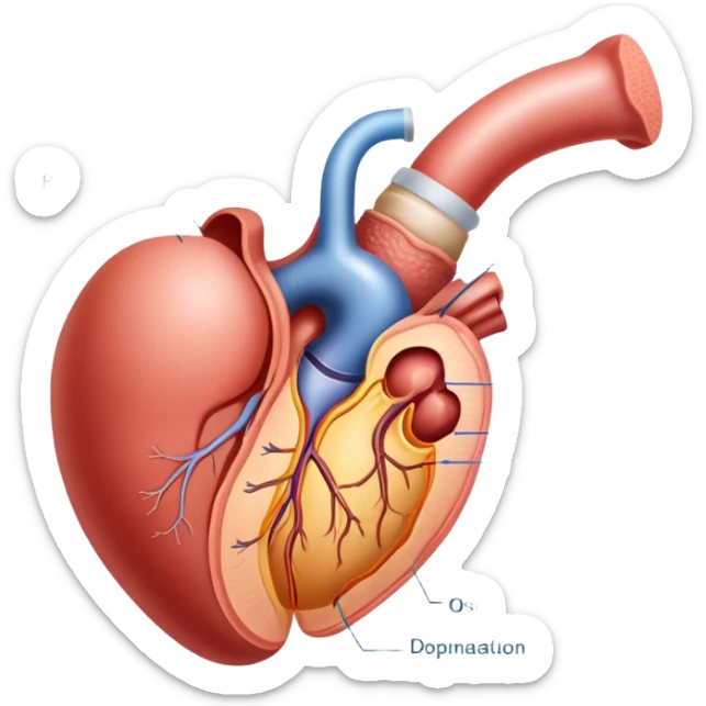 educational medical diagram of male reproductive organ sticker