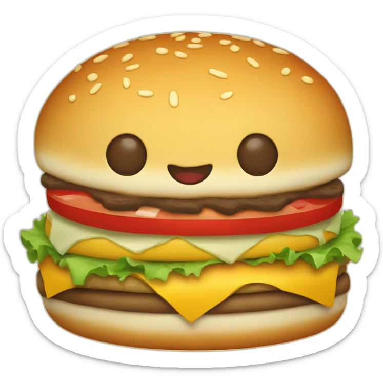 Cheeseburger sticker