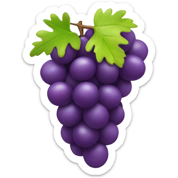 3D Grapes emoji  sticker