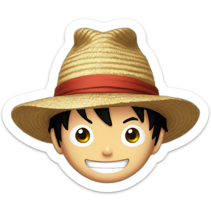 luffy-hat sticker