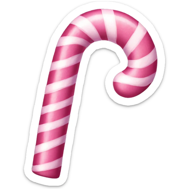 Pink candy cane sticker