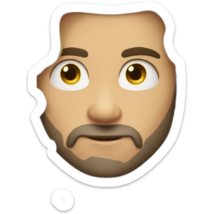 Dark hair strong man kissing a beautiful blond hair woman sticker