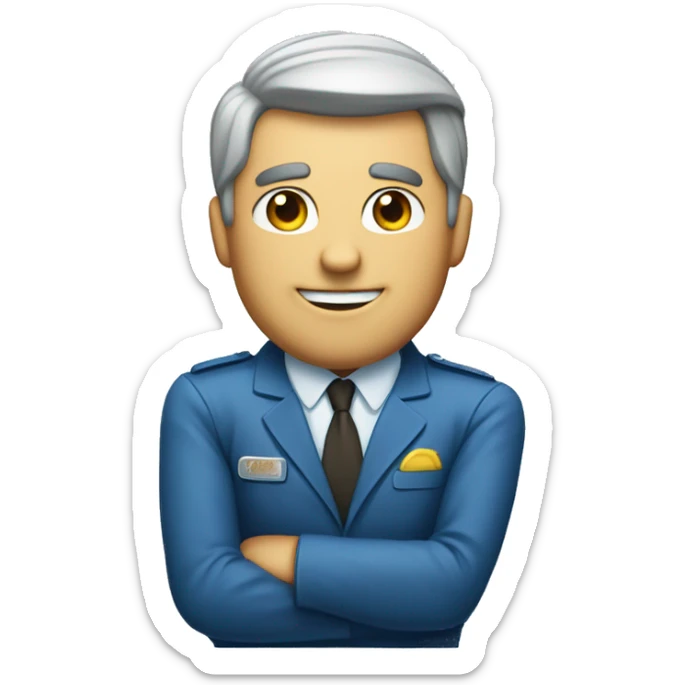 the word "okay boss" with blue color and add a retro vibes to it sticker