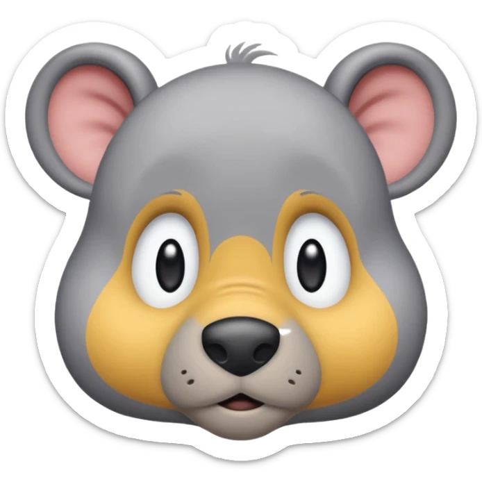 L'âne Bourriquet dans Winnie l’ourson qui ressemble vraiment au dessin animé  sticker