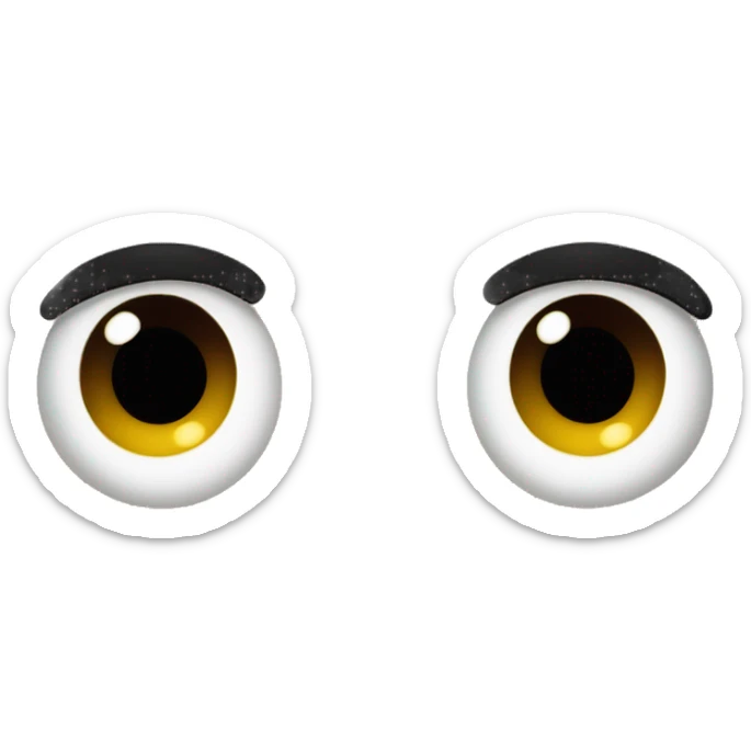 persona normal de pelo negro ojos claro con un tono promedio persona comun sticker