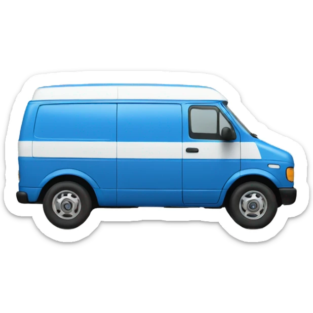 Big Blue Van sticker