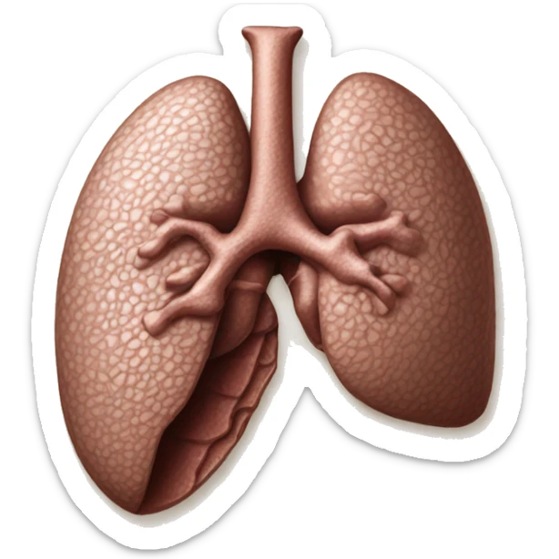 “A detailed illustration of a human liver, showing its shape, texture, and rich brown color, with subtle shading for depth.” sticker