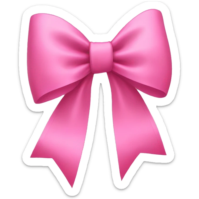 pink bow sticker