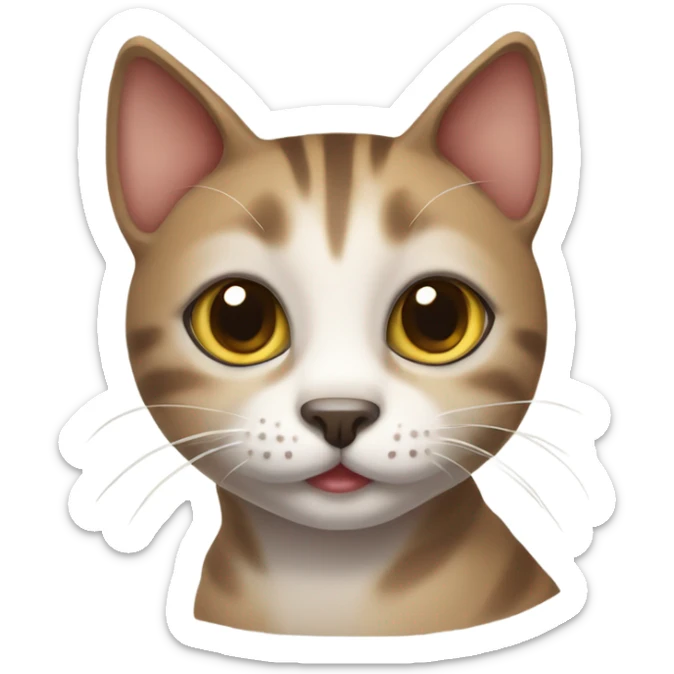 Cute sokoke cat sticker