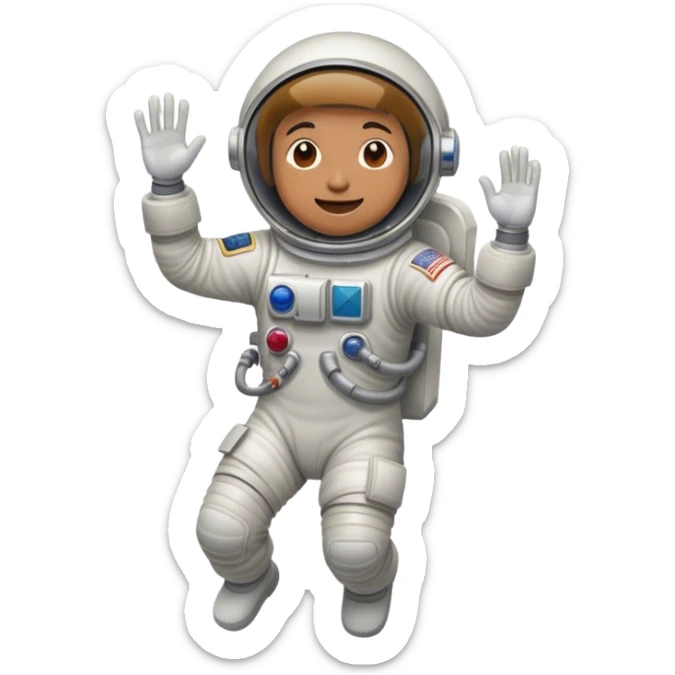 dancing astronaut sticker