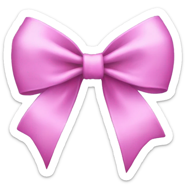 girly bow sticker