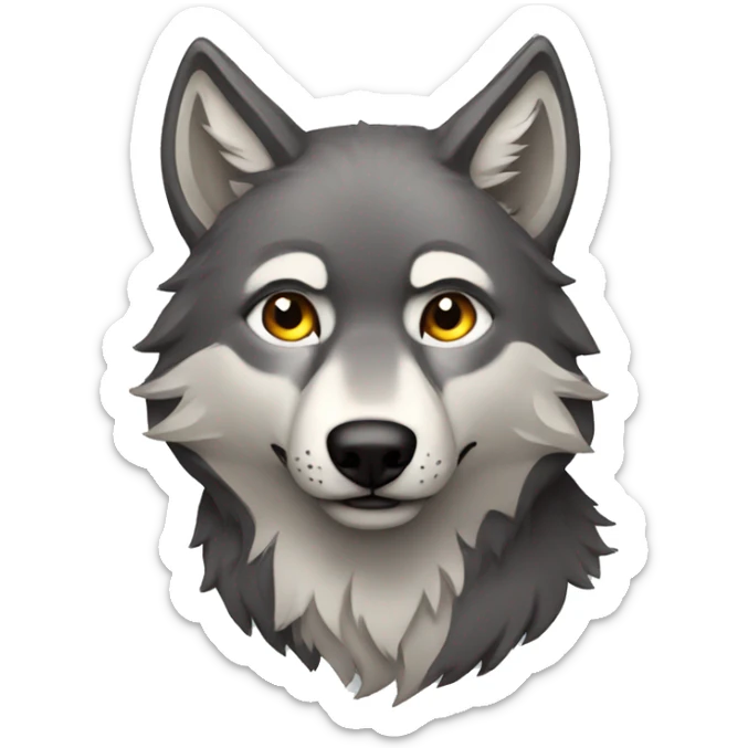 Wolf sticker