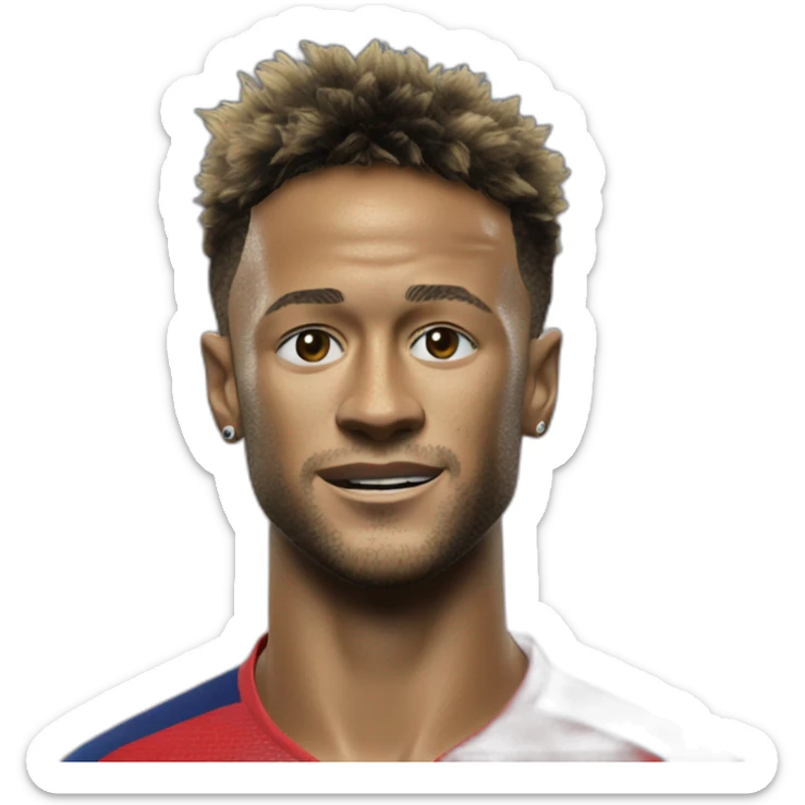 Neymar qui fait un controle au foot sticker