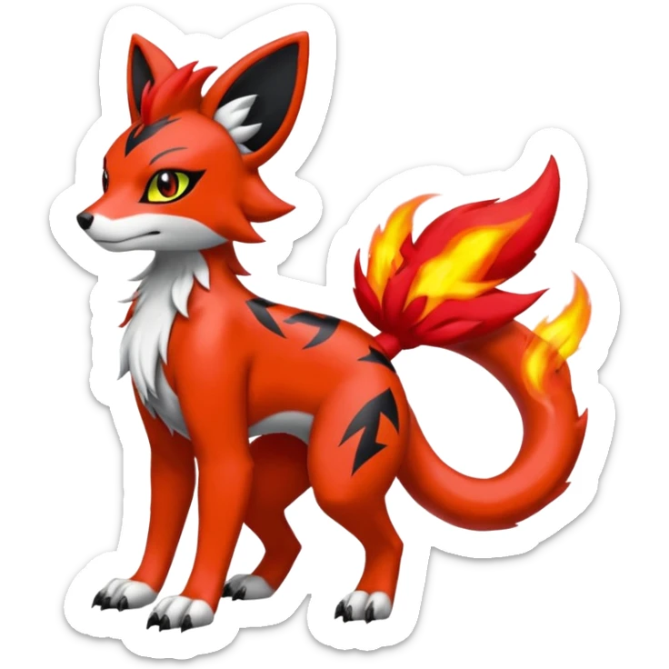 
Houndour-Torracat-
Salandit-Fennekin-Fakémon-Digimon-fusion (full body) sticker