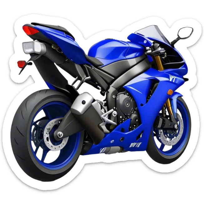 Yamaha YZF (Sportbike) - Yamaha YZF-R1 (Model Year: 2022) (Iconic colour: Blue) sticker