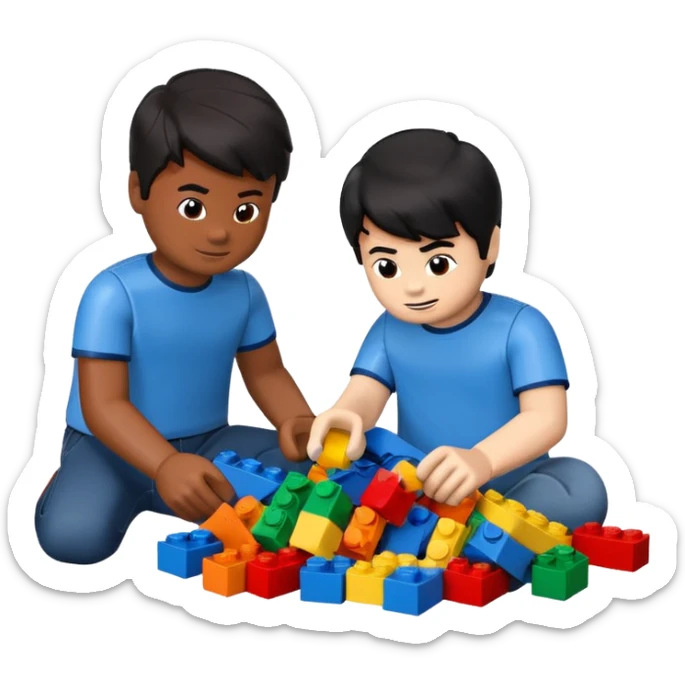 2 boy Lego sets and all I need to know about this game are they all black brown sticker