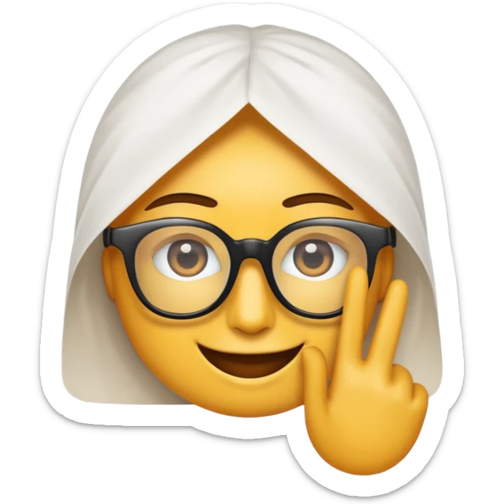 emoji di Gesù con occhiali da sole un pollice in su e in una mano un bicchiere di carta
 sticker