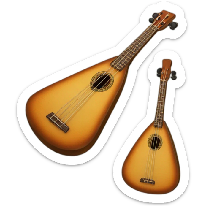 Erlandskian The Bass Balalaika Balalaika Family instrument sticker