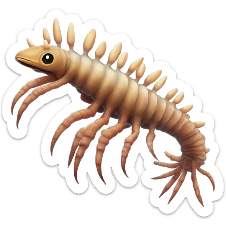 Prehistoric Anomalocaris sticker