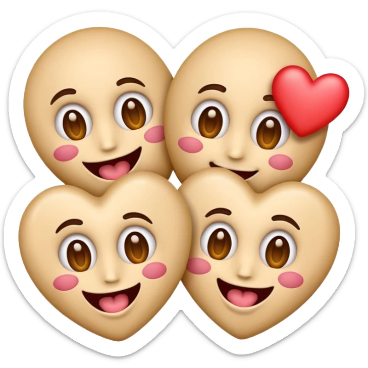 Emoji with heart-shaped eyes, but inside the hearts are dollar signs, and the emoji is sticking out its tongue. sticker