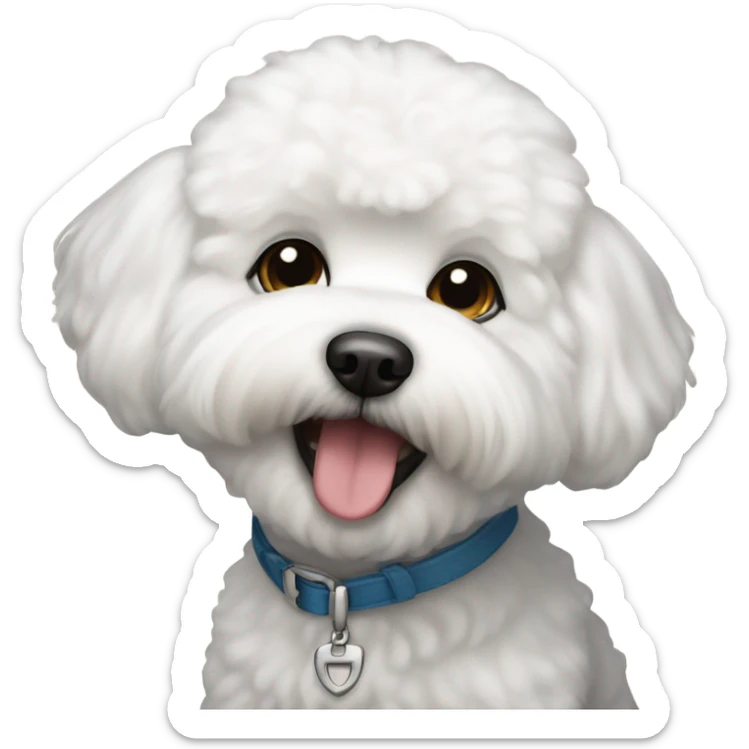 bichon frise sticker