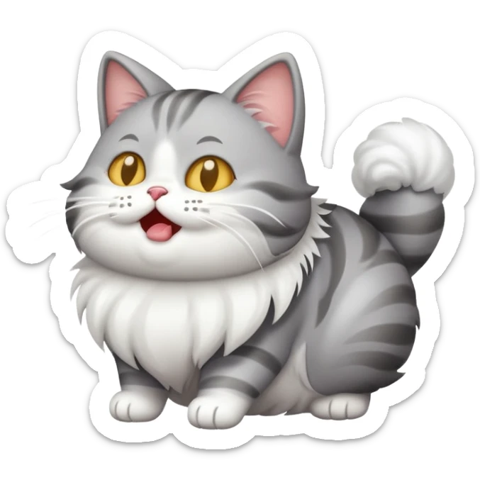 Fart cat sticker