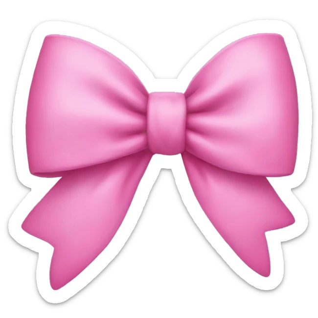 Pink bow  sticker
