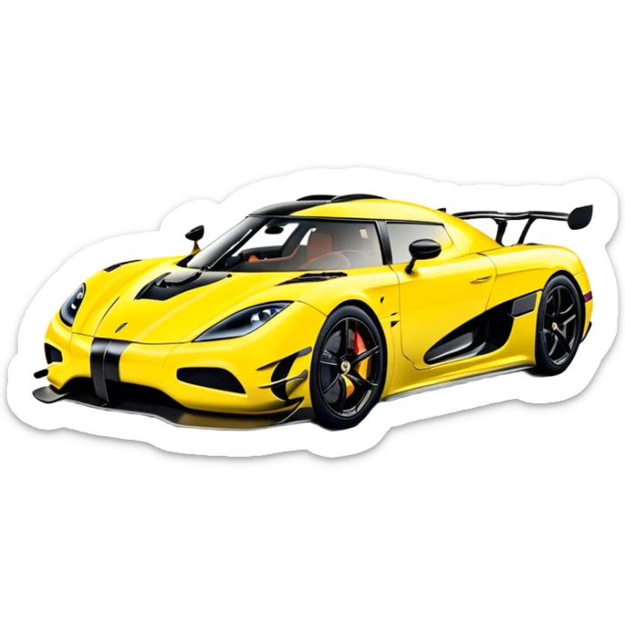 Koenigsegg Agera RS - Koenigsegg (Model Year: 2020) (Iconic colour: Yellow) sticker