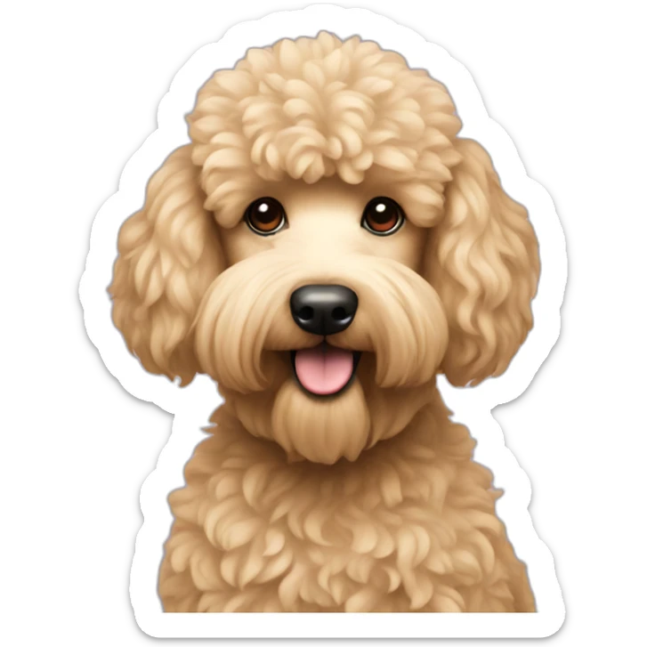 wheaten poodle sticker
