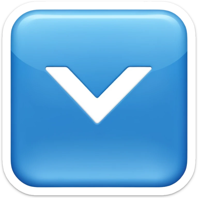 Can u make an emoji that is a blue square with a white tick in the middle of it sticker