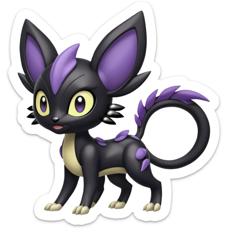 Meloetta-Liepard-Nargacuga-Noibat-Pokémon-Fakémon-fusion-hybrid-creature sticker