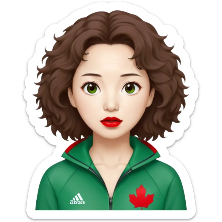 Han Mi-nyeo : Age: Late 60s
Appearance: A middle-aged woman with frizzy, messy brown hair and dramatic red lipstick.
Outfit: Green player tracksuit sticker