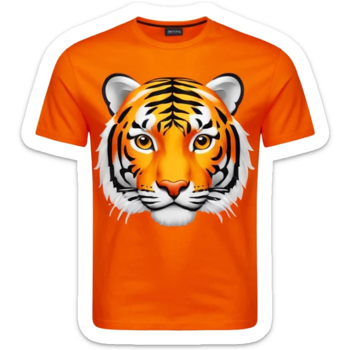 Tiger print realistic detail, Versace Jeans Couture
logo-print T-shirt sticker