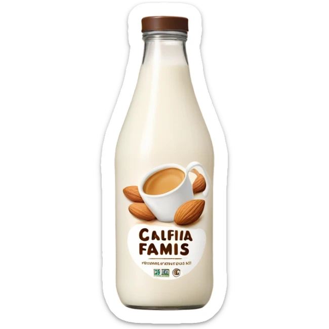 Califia farms barista blend almond milk sticker
